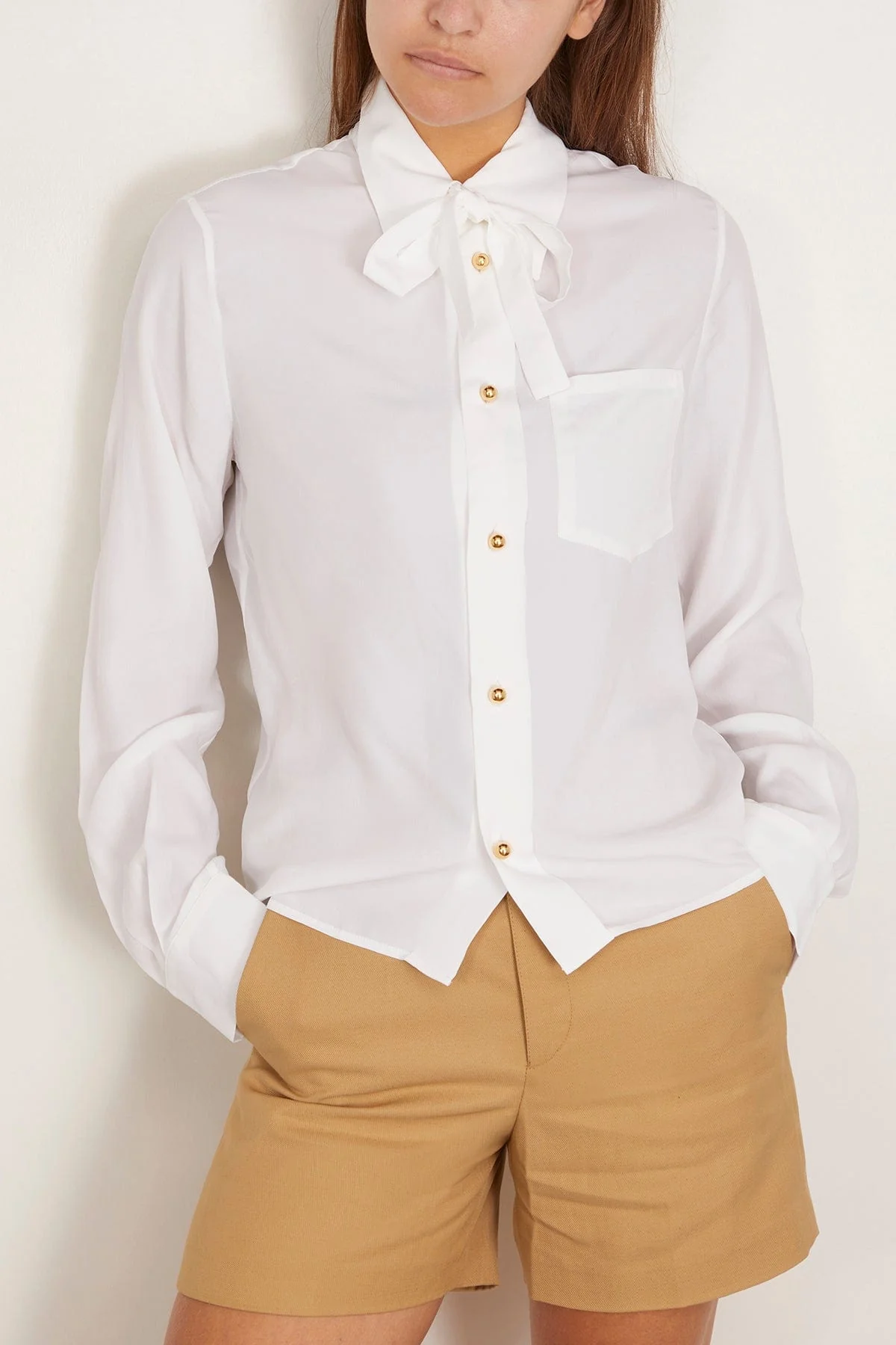 Academy Blouse in White - Image 3