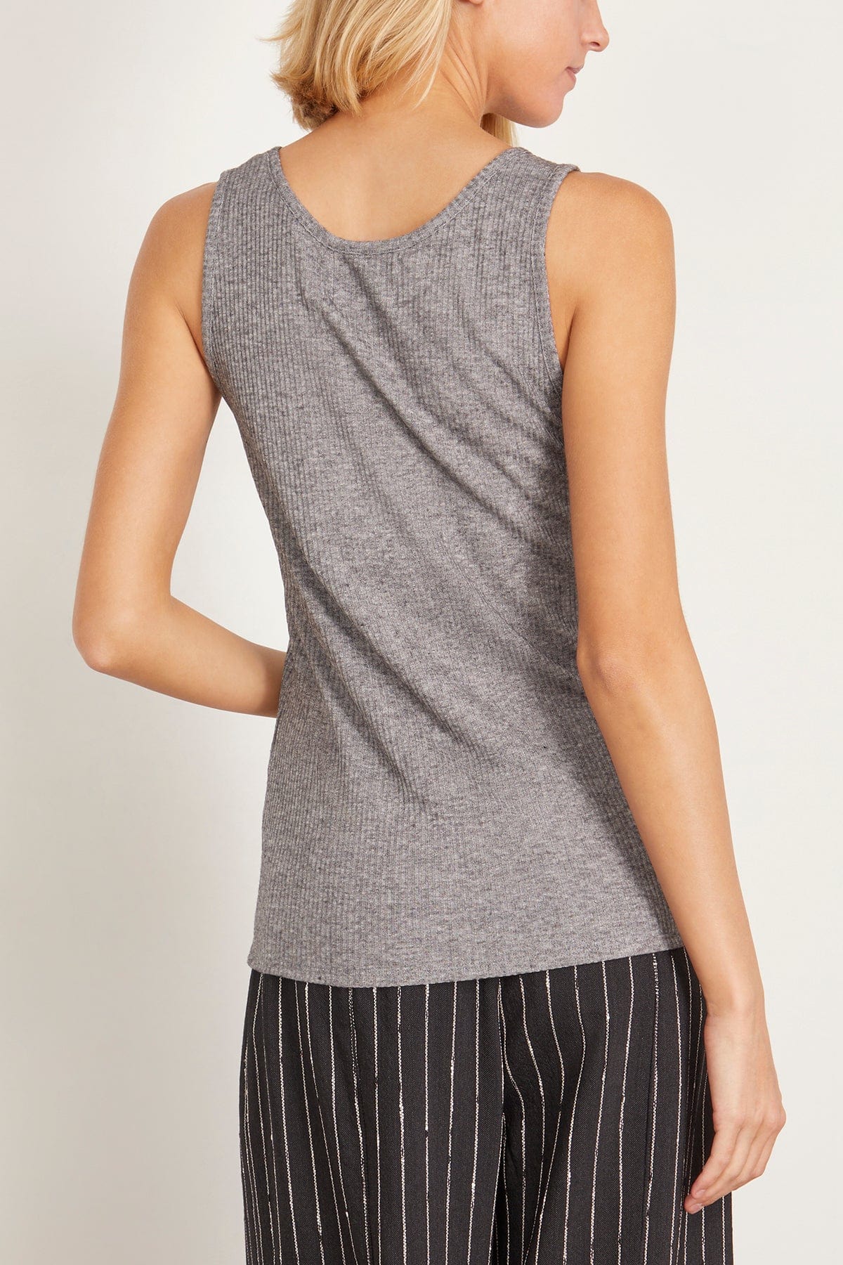 Alicudi Tank Top in Grey Melange - Image 4