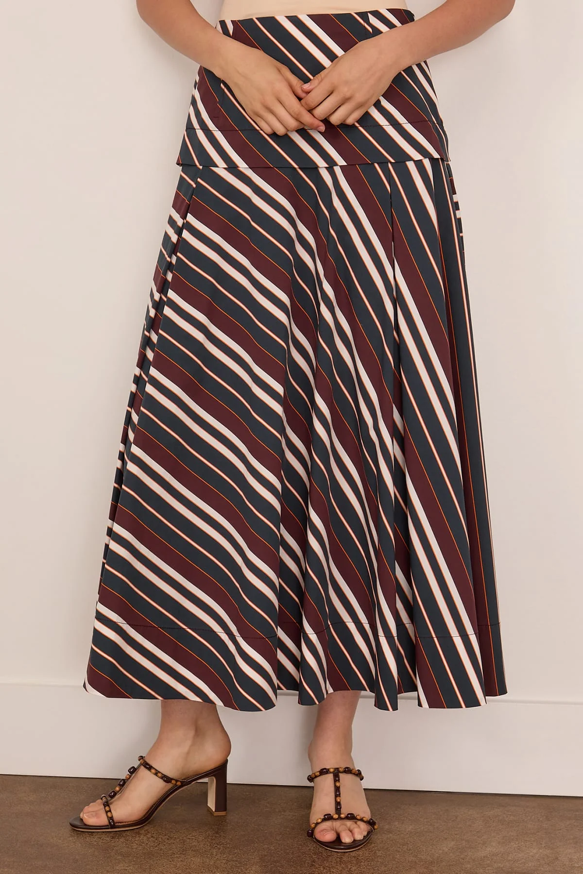 Anna Skirt in Orange Army - Image 3