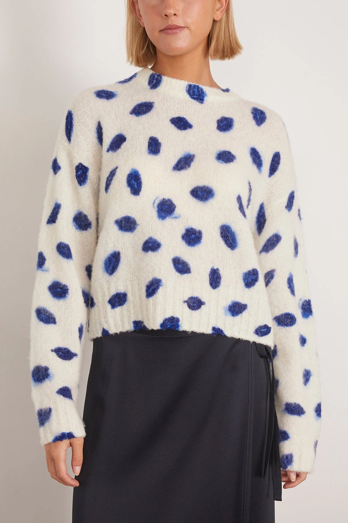 Biddie Sweater in Berry Blue Kisses - Image 3