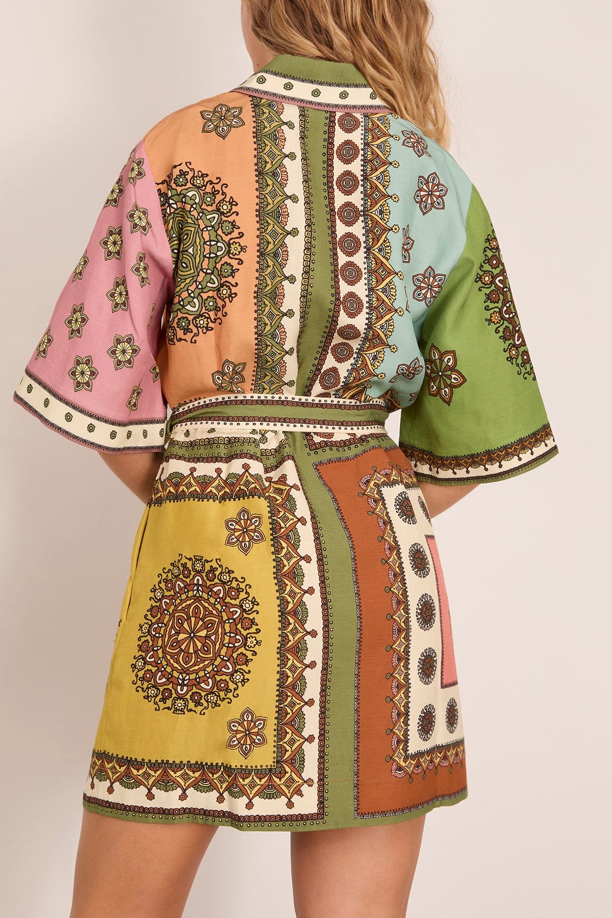 Contina Mini Dress in Multi - Image 4