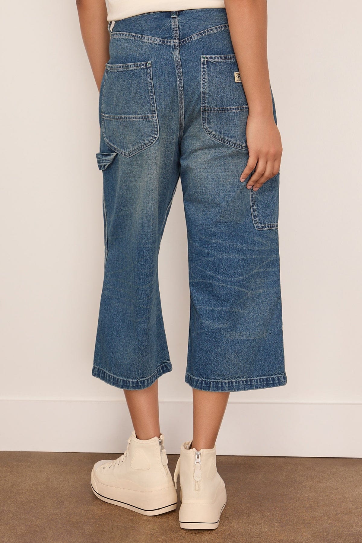 Crop Wide Leg Carpenter in Depot Blue - Image 4
