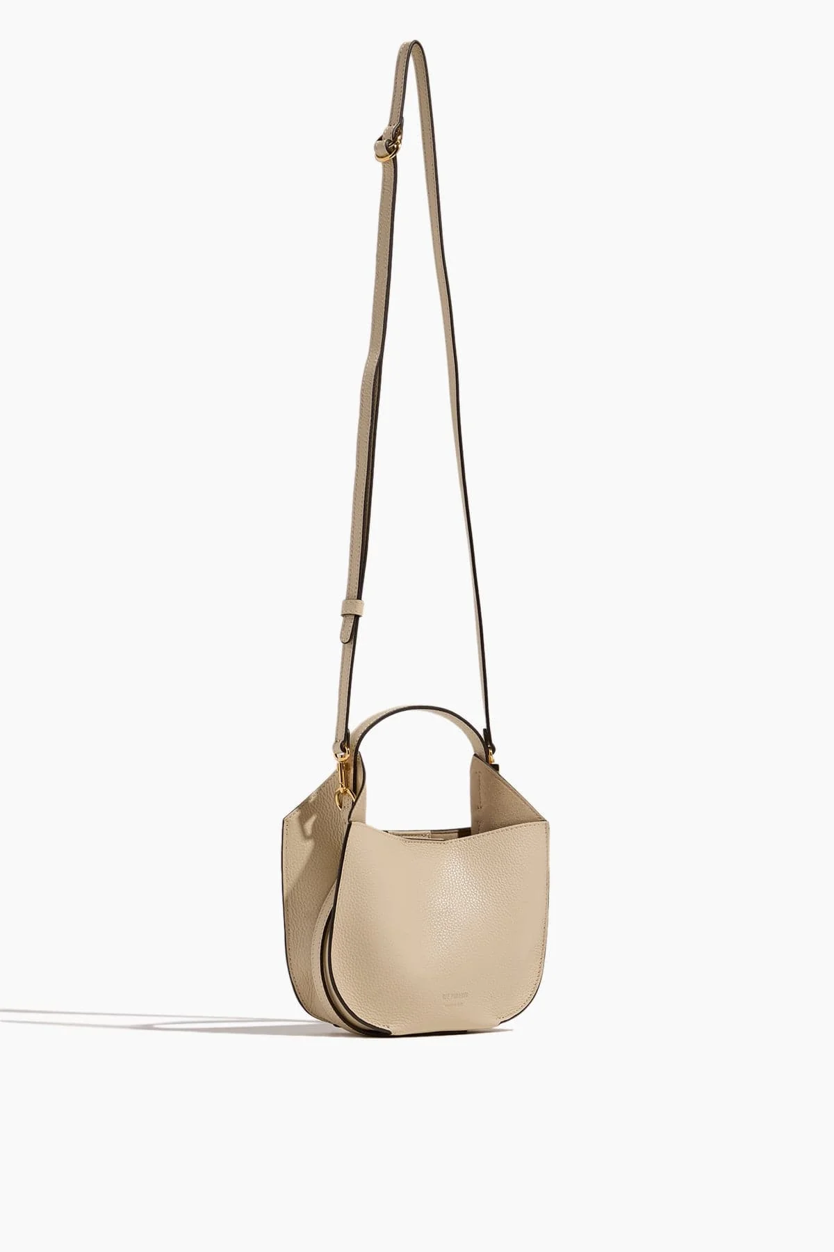 Helene Hobo Mini Bag in Beige - Image 4