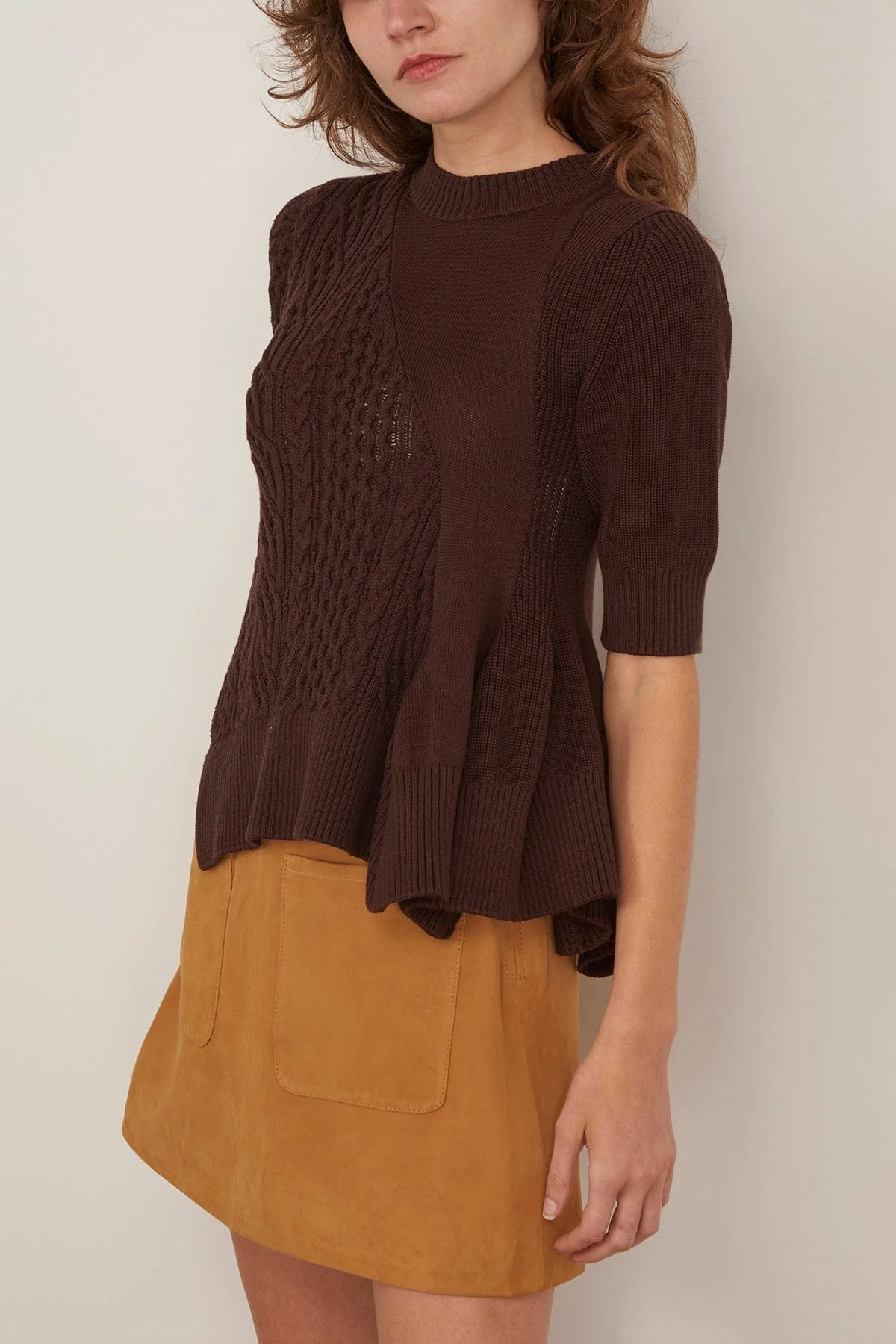 Knit Pullover in Brown - Image 3
