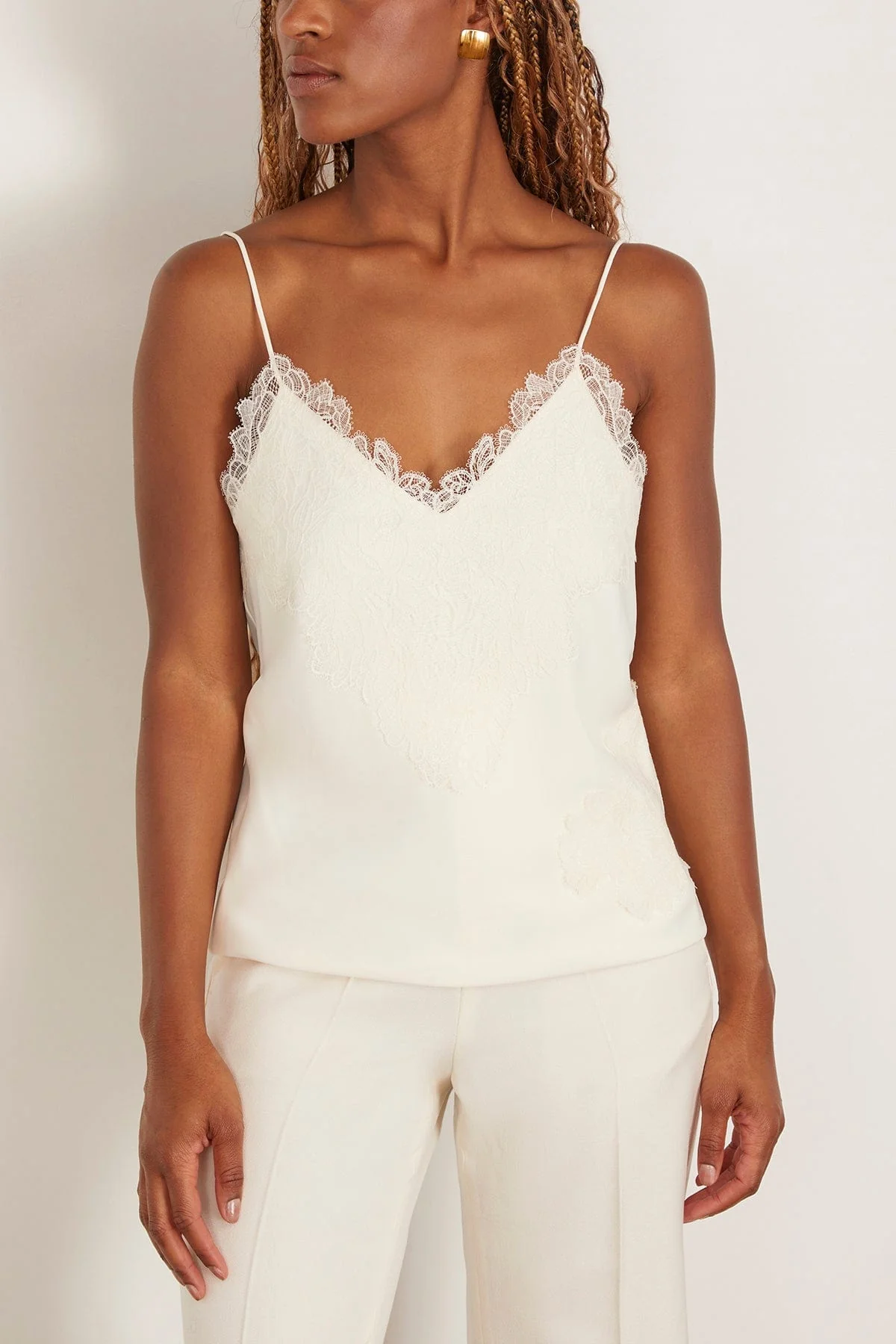 Lace Camisole in Cream - Image 3