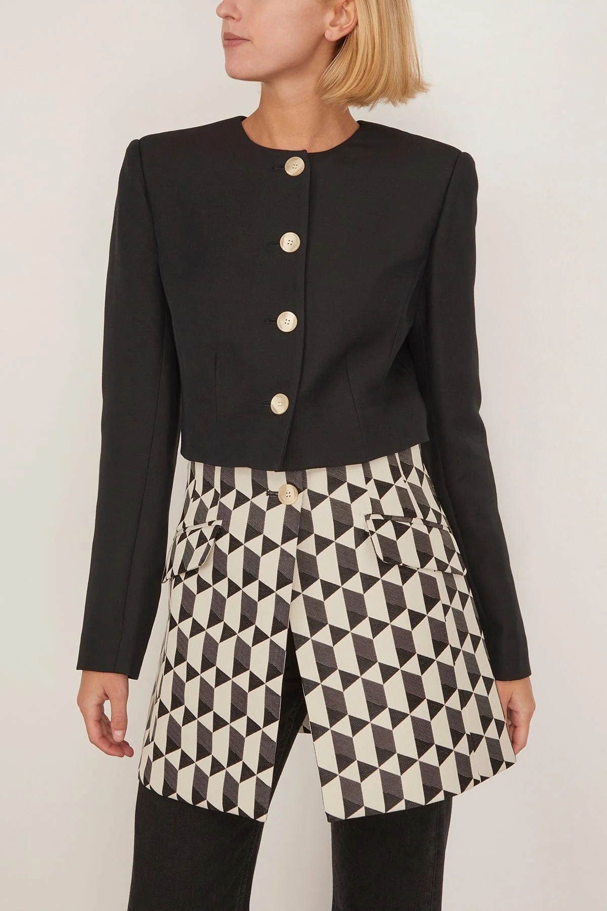 Laurel Blazer in Ecru Multi - Image 3