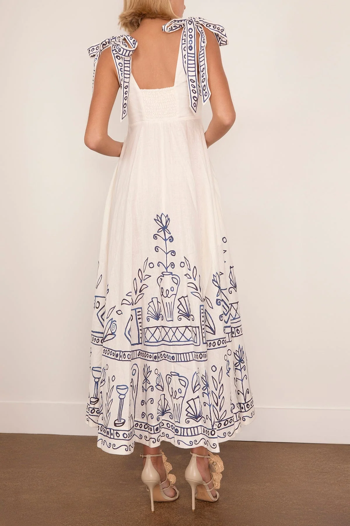 Leela Ballet Sundress in Cream - Image 4