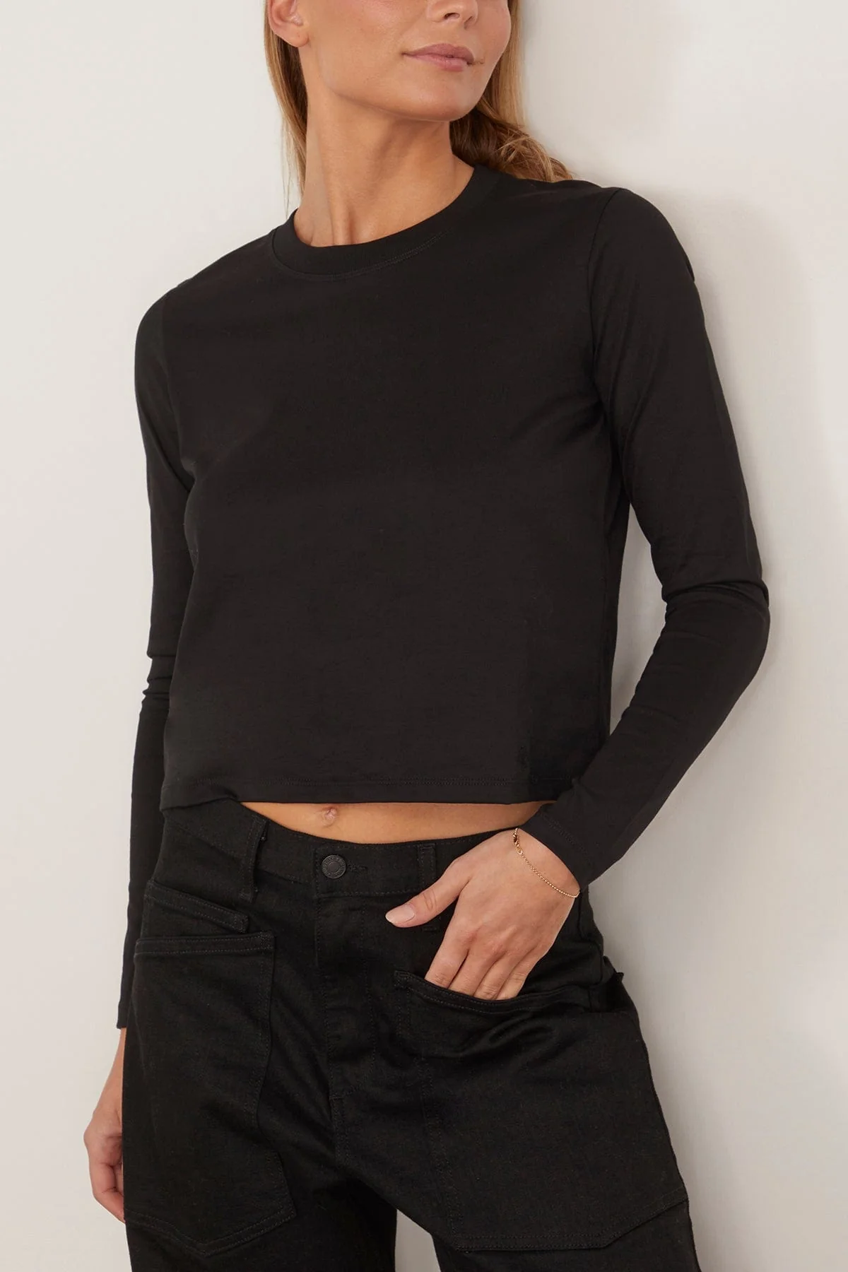 Masal Long Sleeve Shirt in Black - Image 3