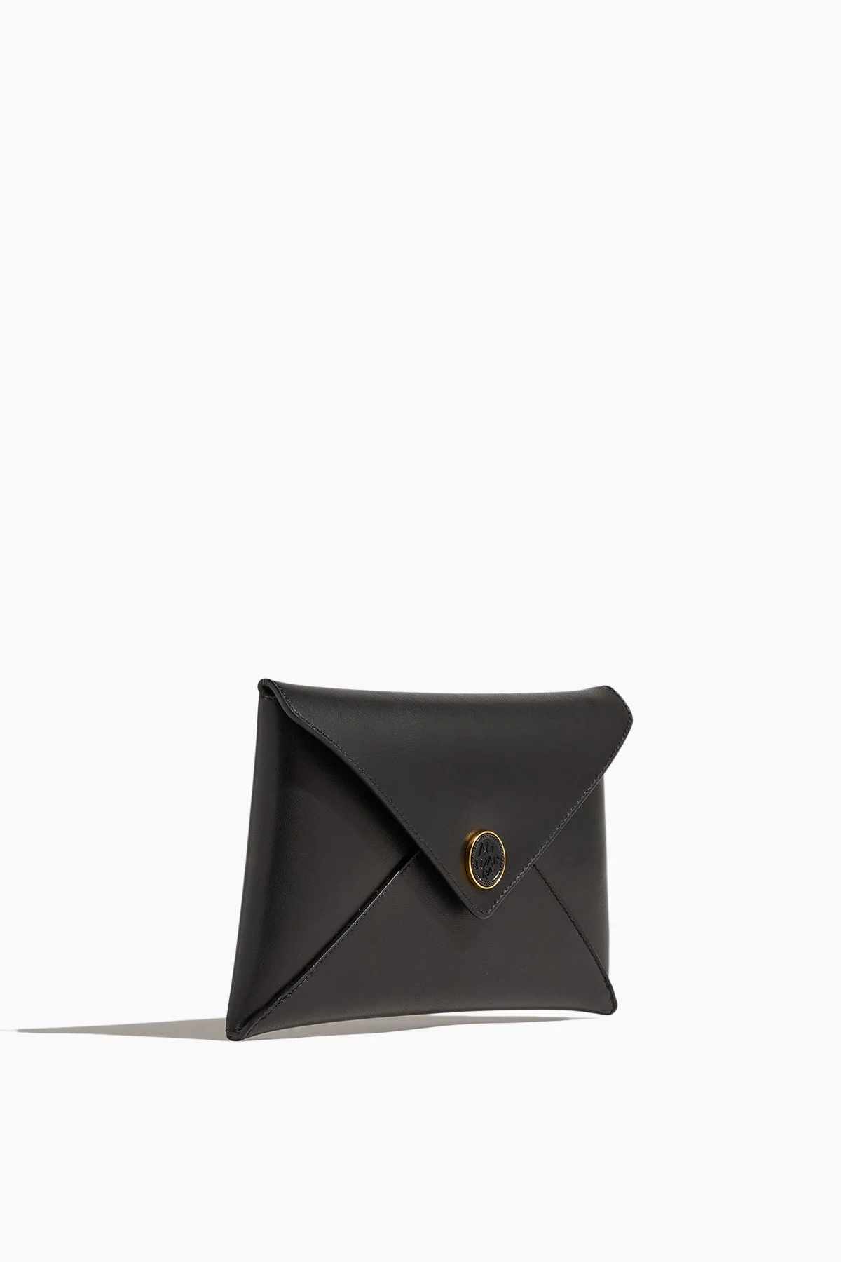Medallion Envelope Clutch in Black - Image 3