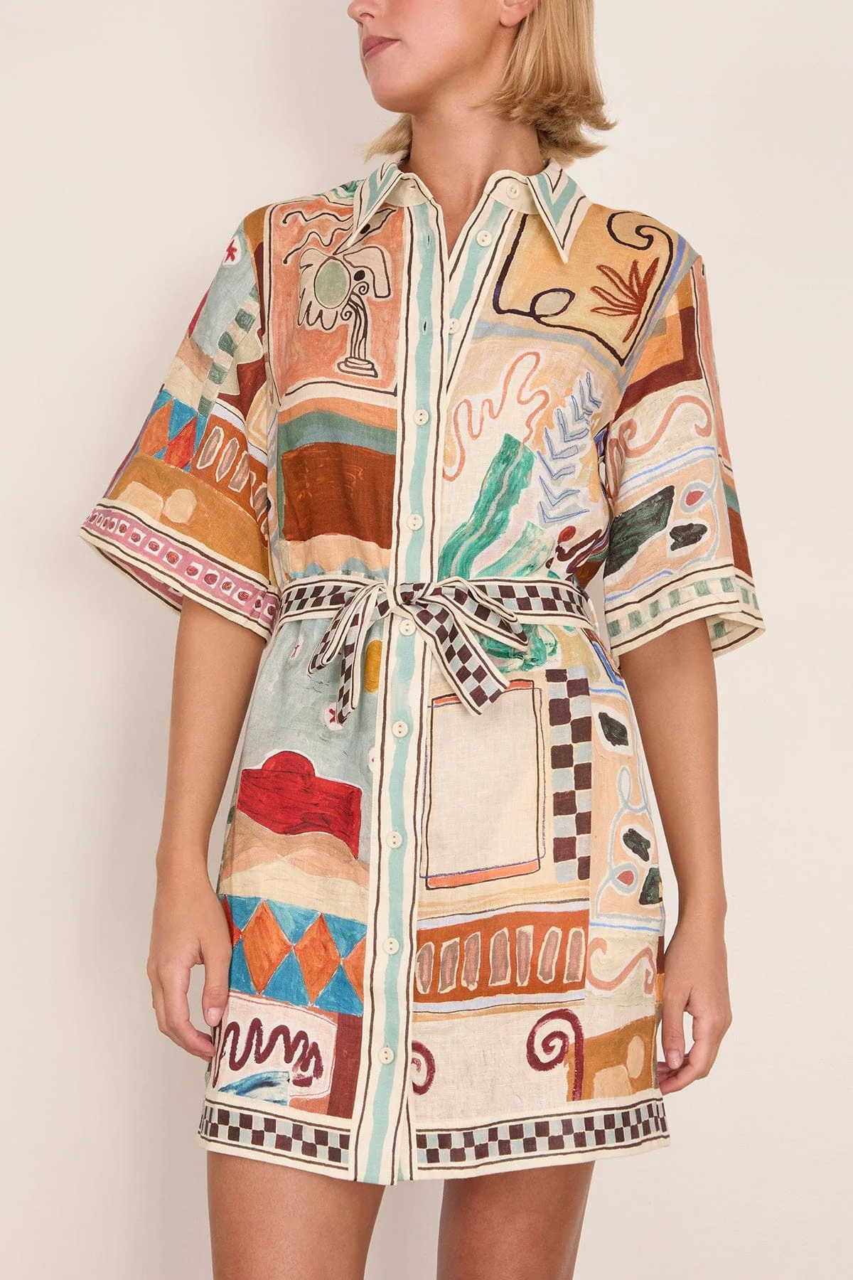 Michelle Mini Dress in Multi - Image 3