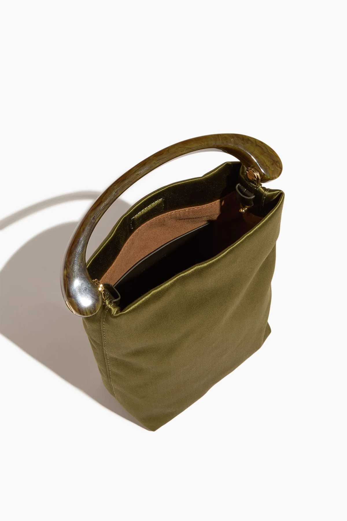 Micro Velvet Bag in Olive - Image 3