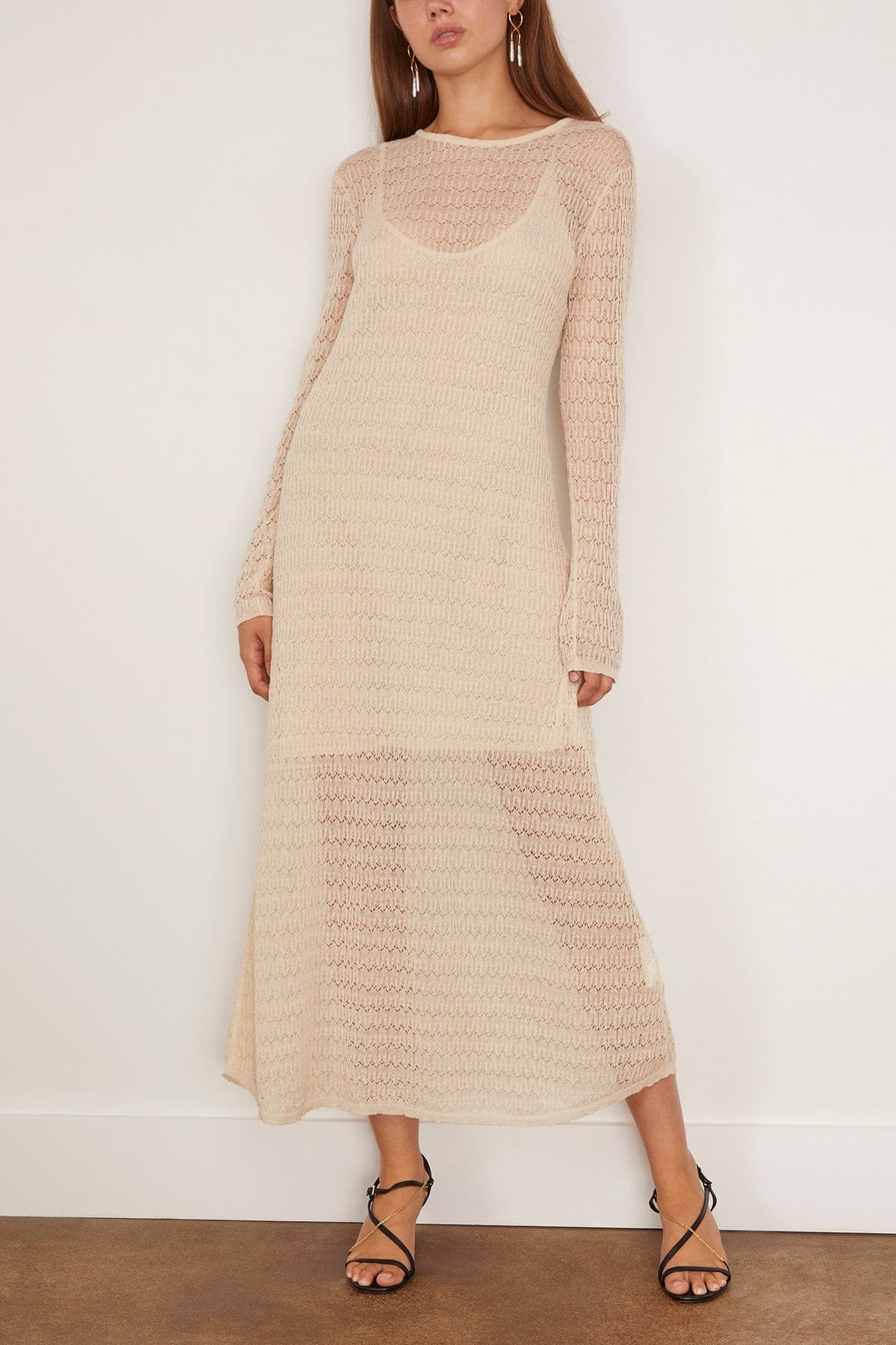 Miriam Dress in Ecru - Image 3