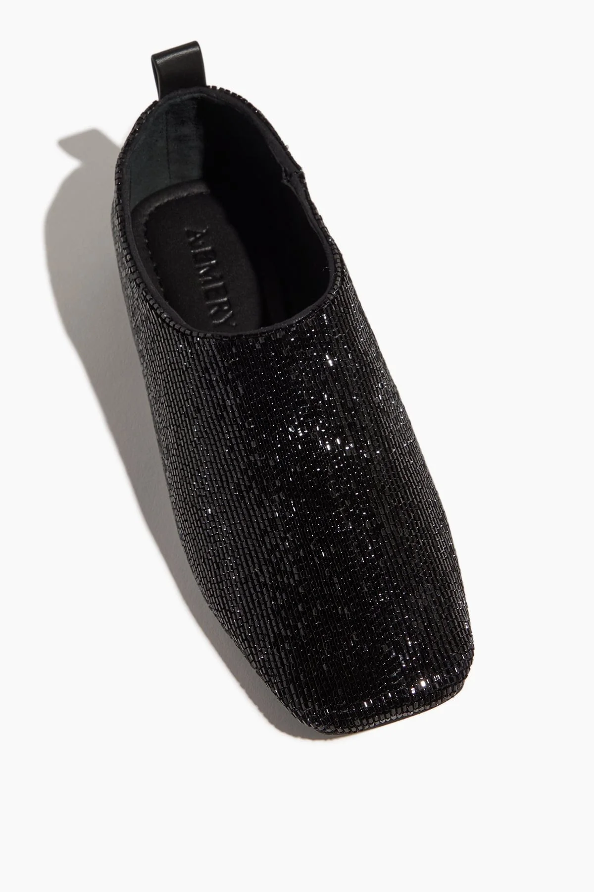 Pia Beaded Flat in Black - Image 4