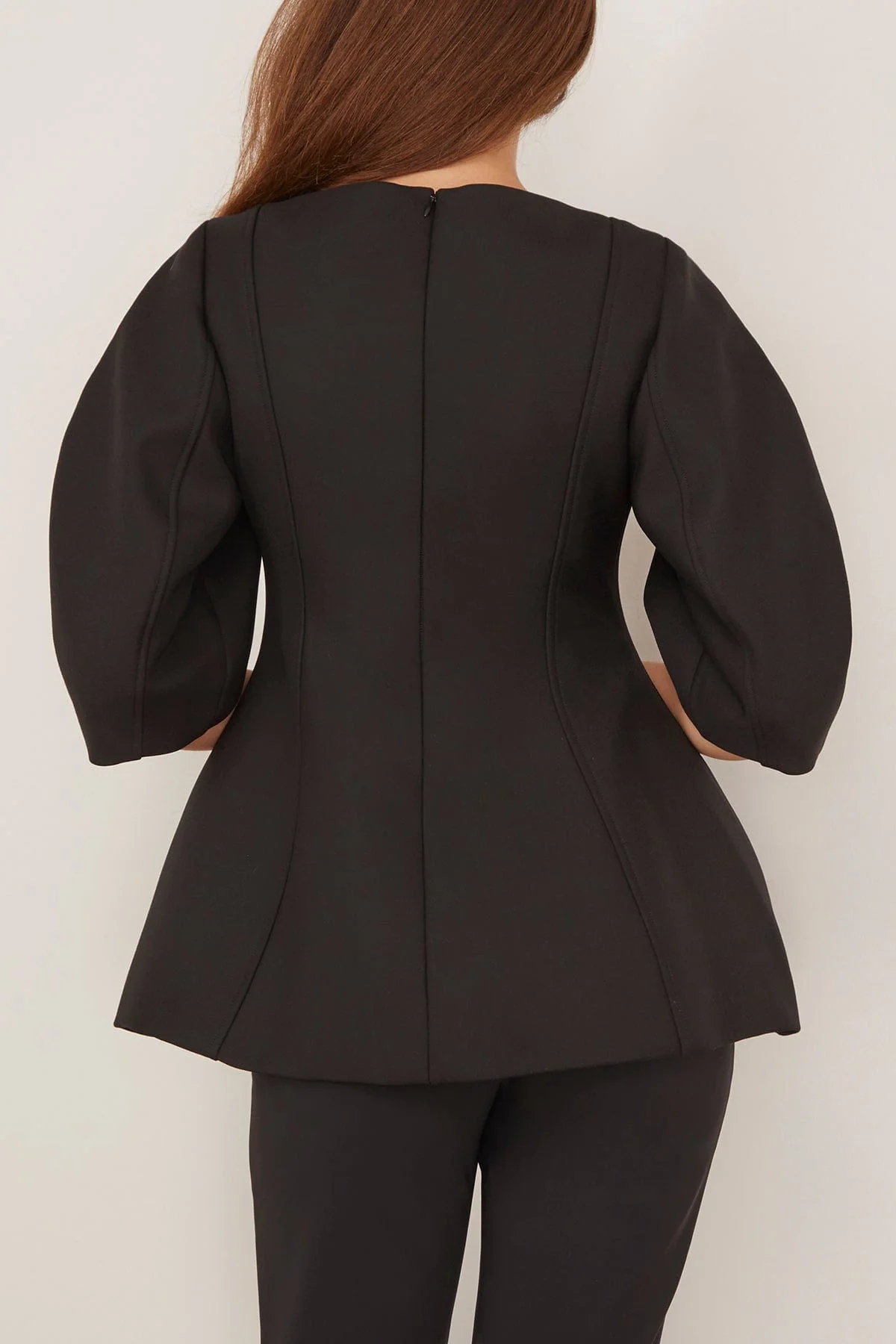 Sculptural Top in Black - Image 4