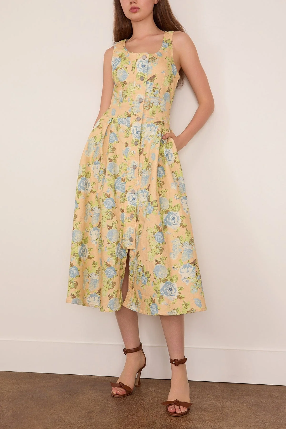 Thompson Dress in Garden Rose Peri - Image 3