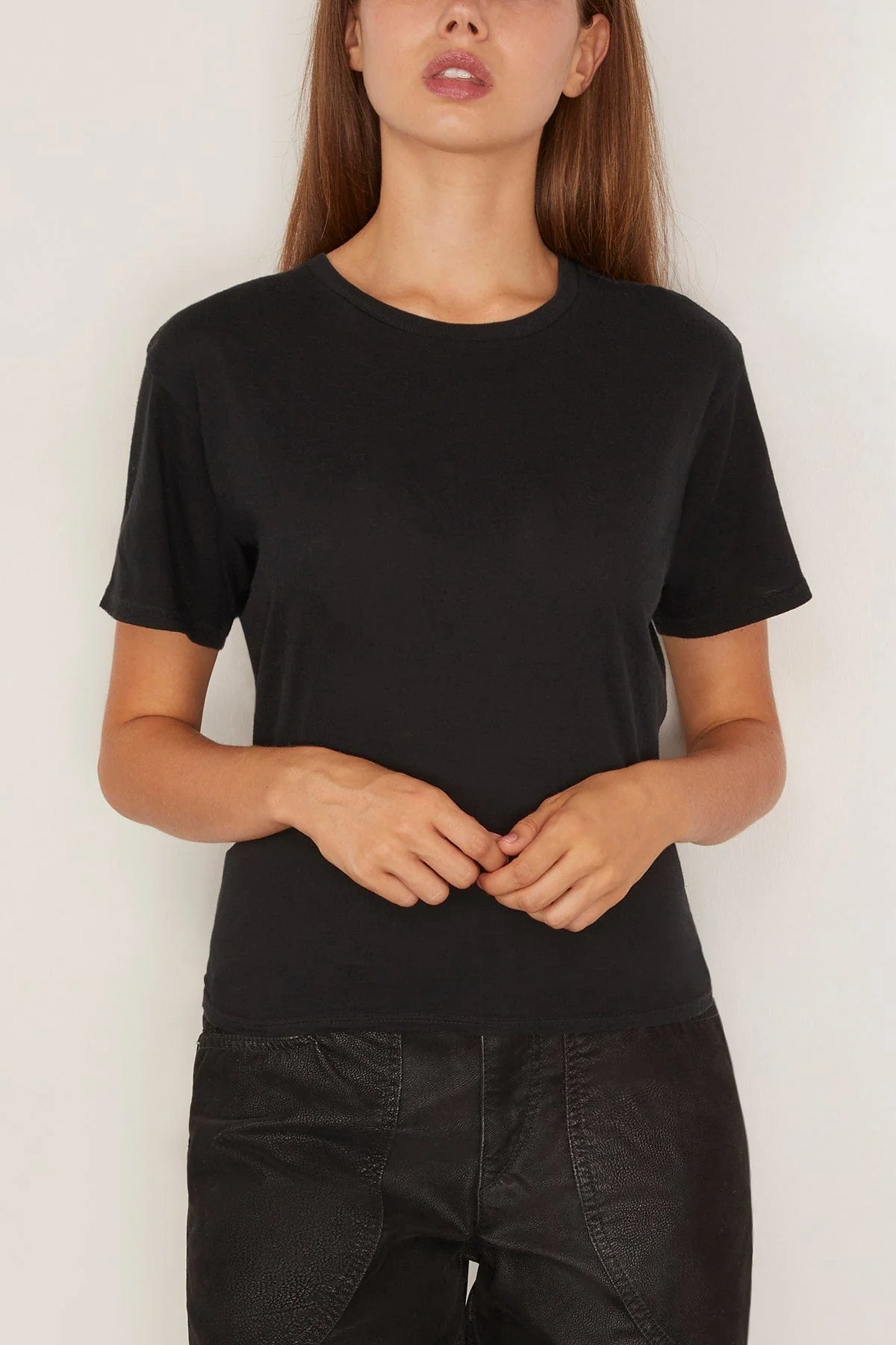 Tight Waist Tee in Black - Image 3