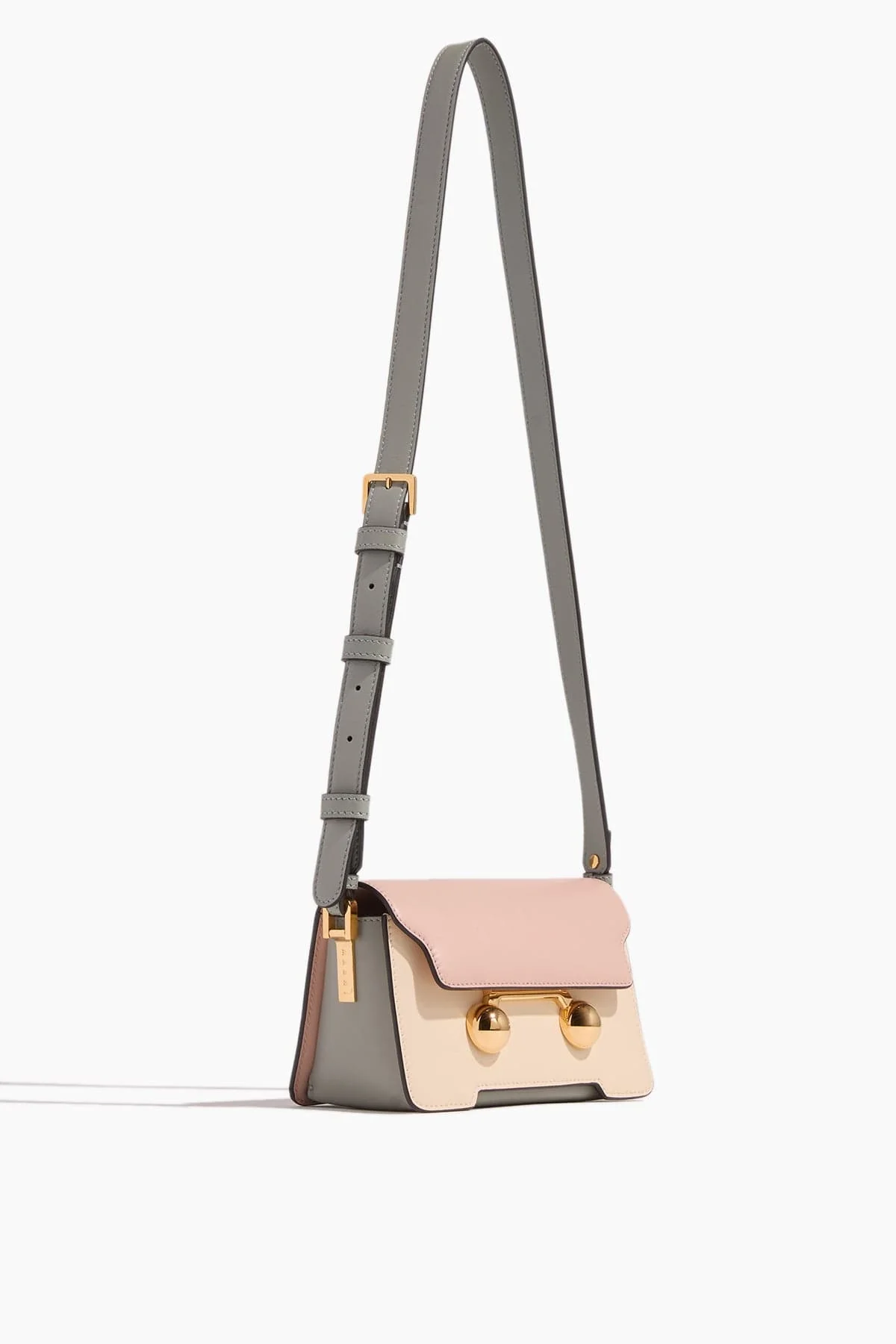 Trunkaroo Mini Shoulder Bag in Camelia/Shell/Storm - Image 3