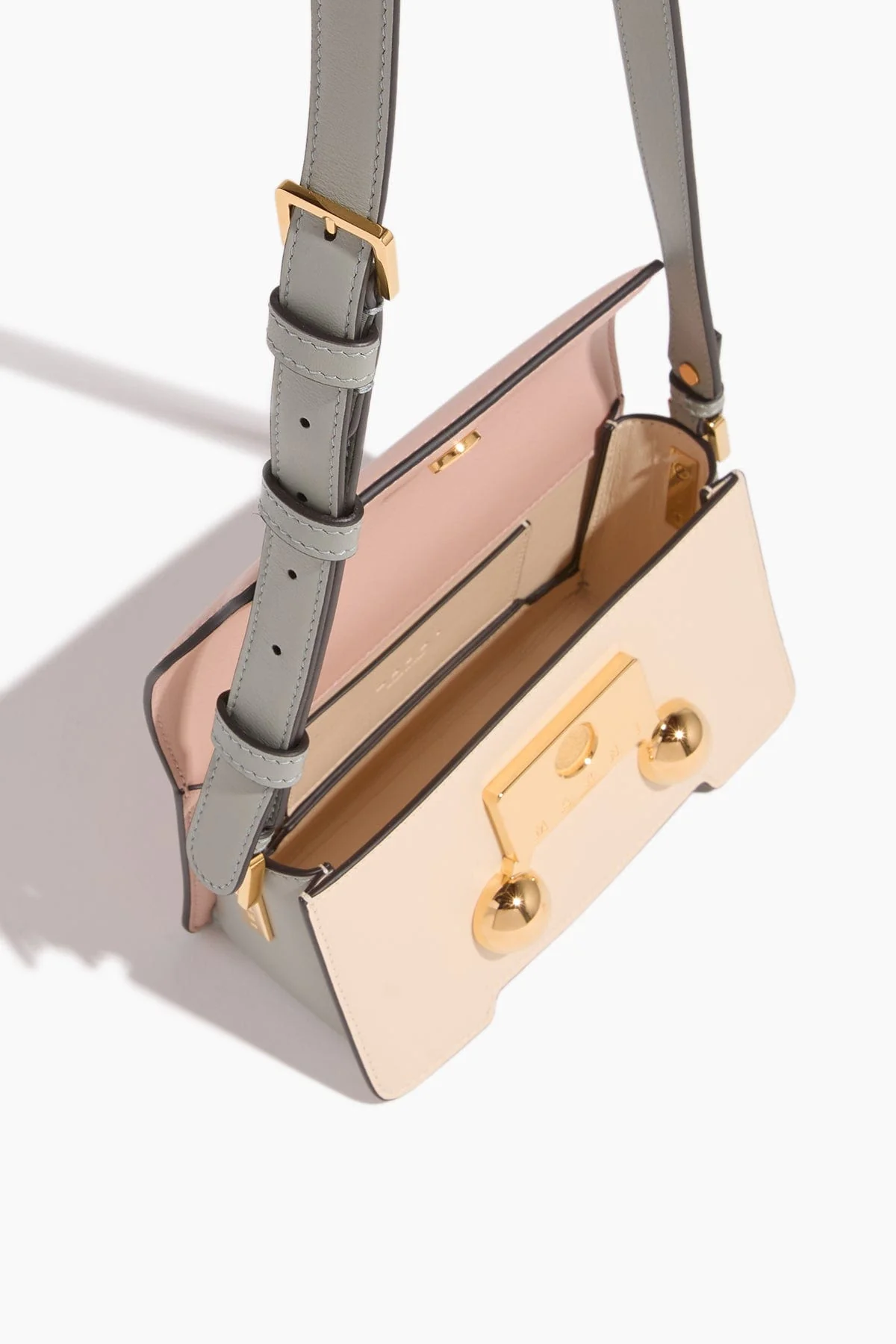 Trunkaroo Mini Shoulder Bag in Camelia/Shell/Storm - Image 4