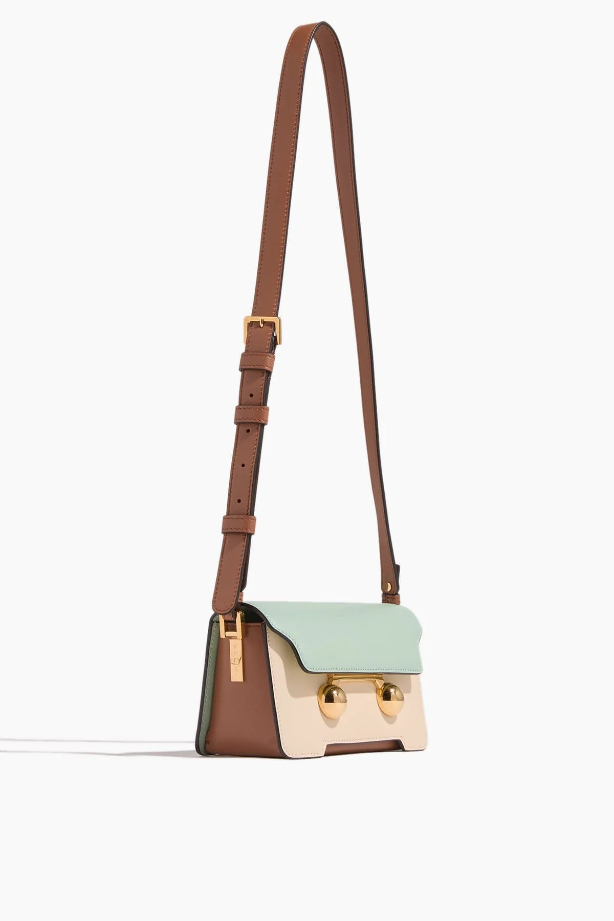 Trunkaroo Mini Shoulder Bag in Linden/Shell/Cinnamon - Image 3