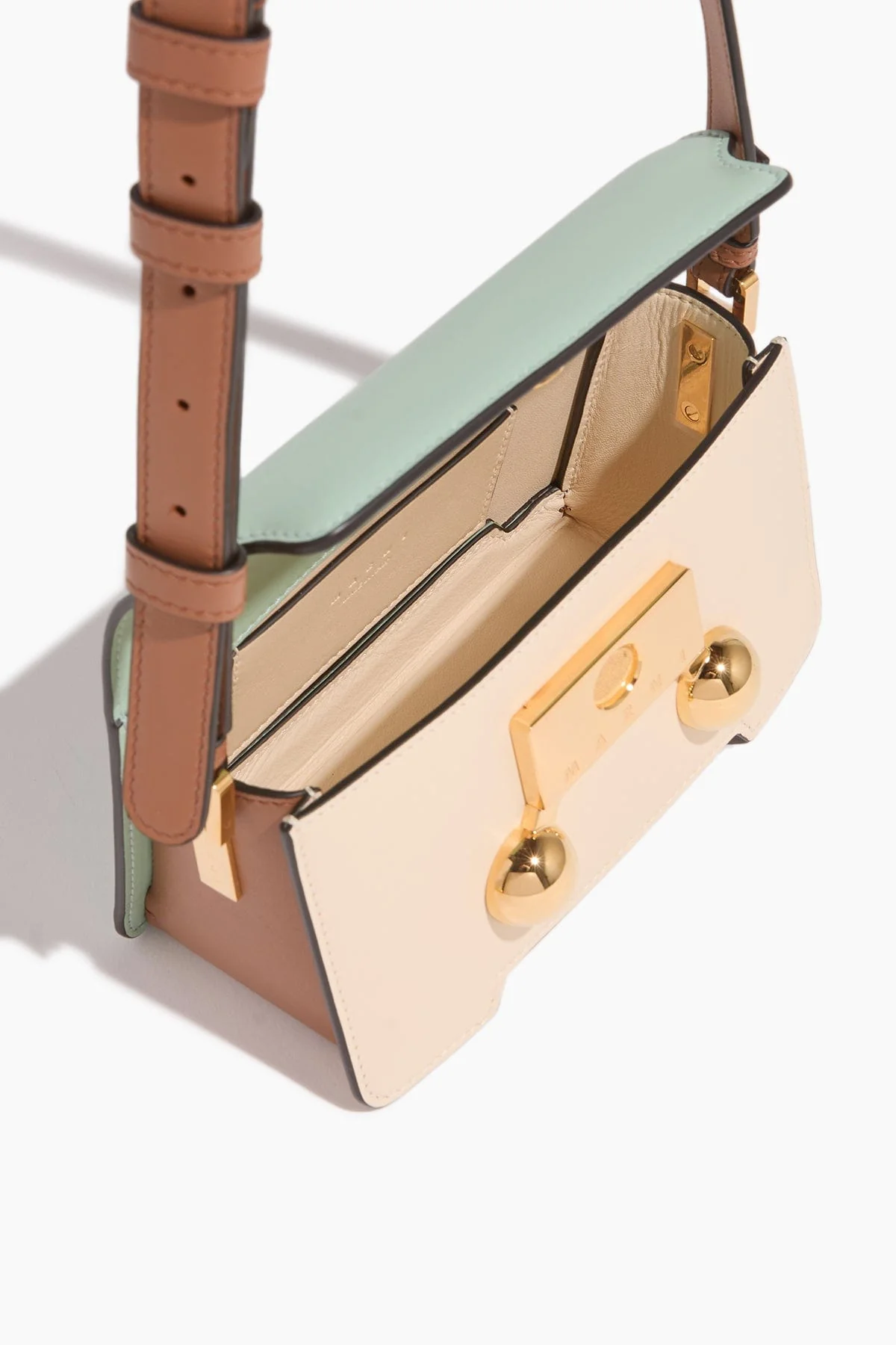 Trunkaroo Mini Shoulder Bag in Linden/Shell/Cinnamon - Image 4