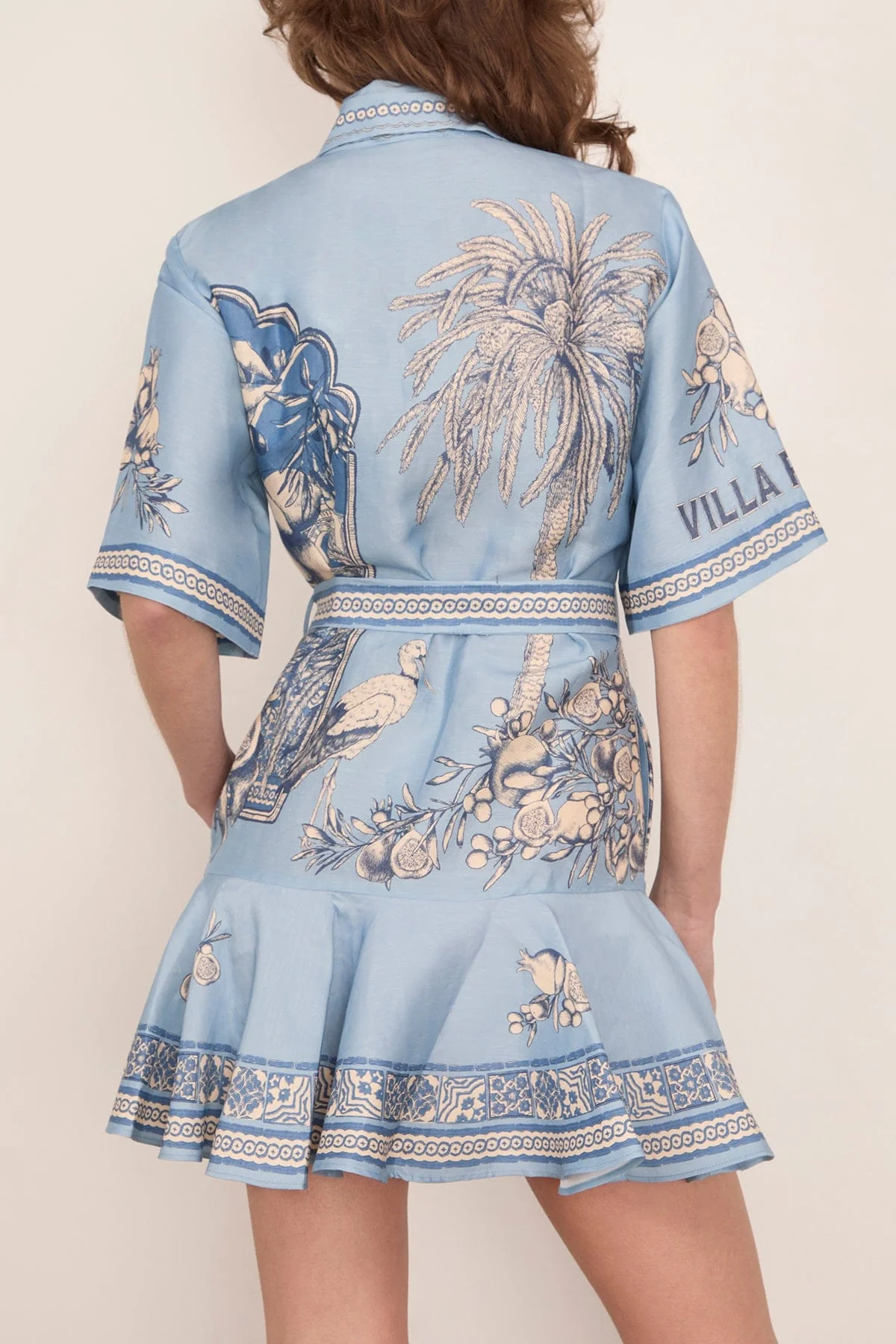 Villa Romantica Mini Dress in Blue - Image 4